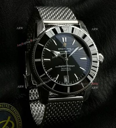 GF Breitling Superocean Heritage II 42mm 2824 Movement Black Face Watch